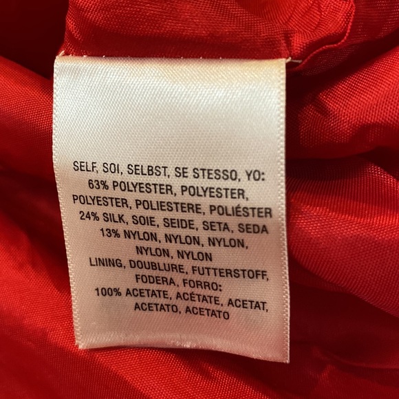 Anthropologie Moulinette Soeurs Minette red silk blend midi dress size 2 - Picture 14 of 17